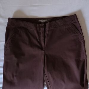 Tommy Bahama Women's Brown Cotton Ellery Fit Ankle Capri Pants Size 8